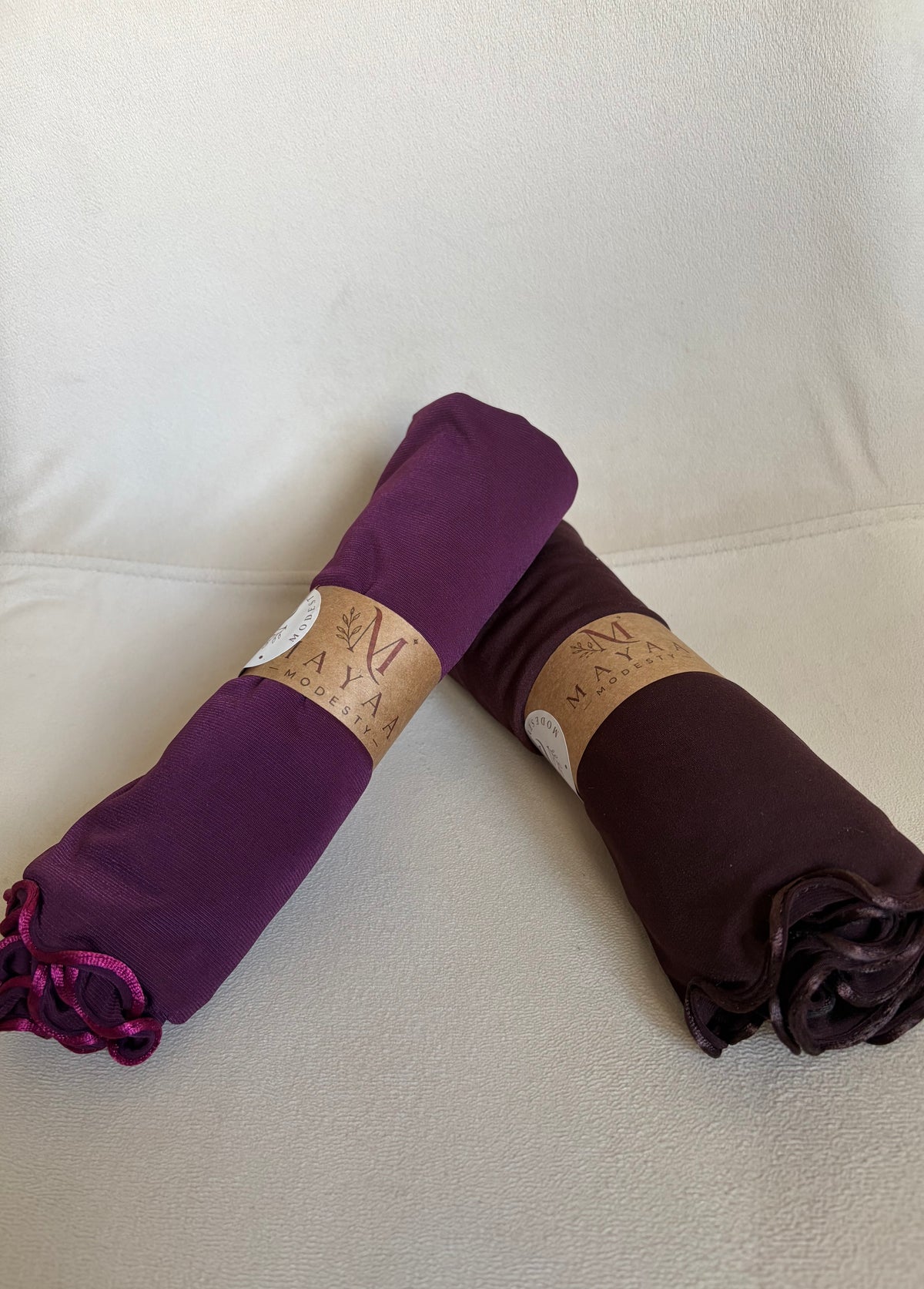 Hijab Jersey Premium avec bord ondulés