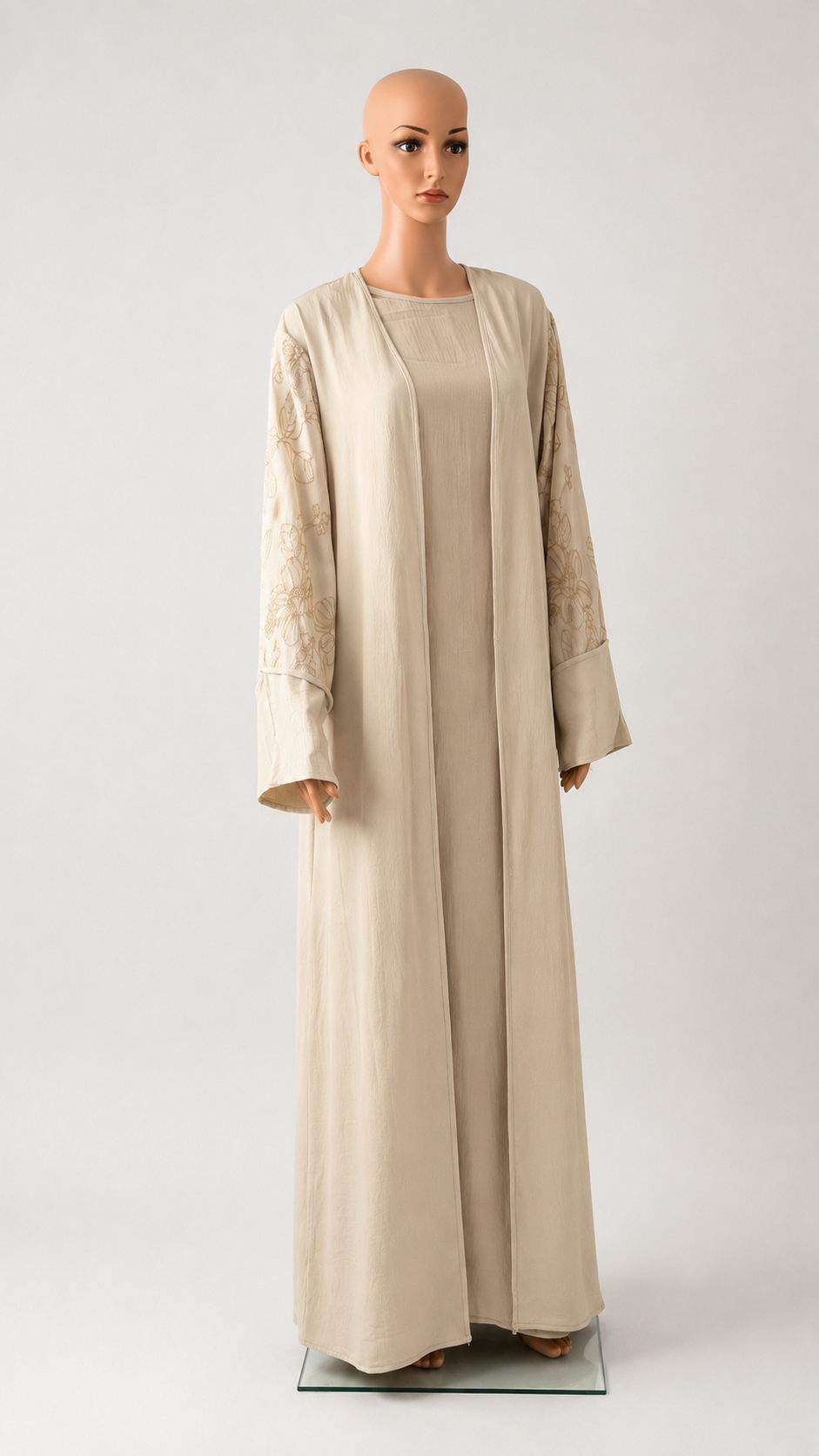 Ensemble Abaya + Kimono Fleurie