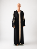 Ensemble Abaya + Kimono Fleurie