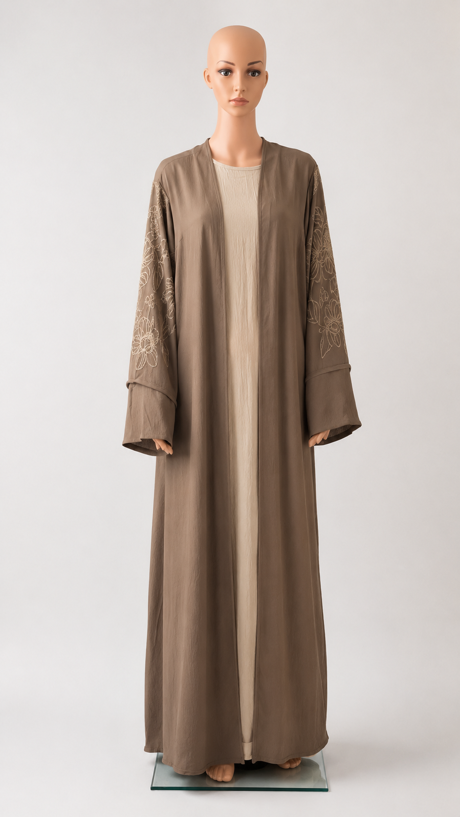 Ensemble Abaya + Kimono Fleurie